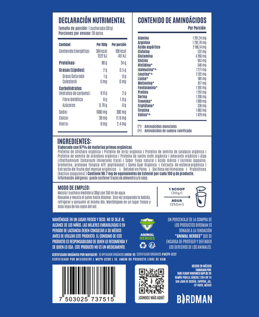 Birdman Falcon Proteína Fresa 1.17 KG