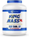 Bote grande de suplemento King Mass XL sabor chocolate oscuro para ganar masa muscular.