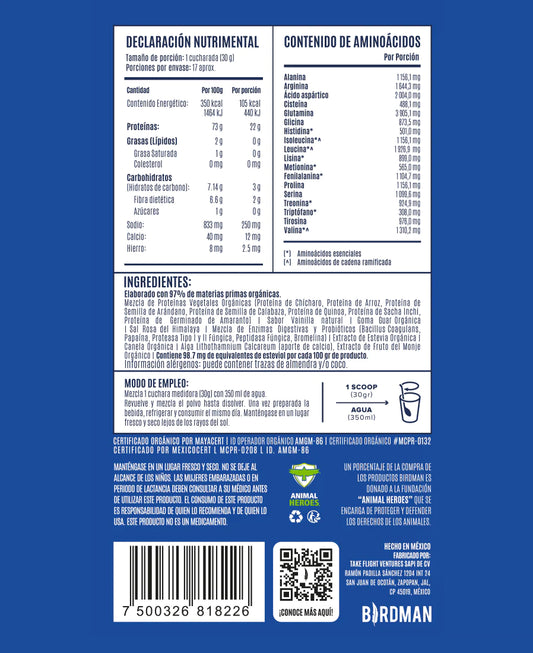 Birdman Falcon Proteina Vainilla 510 gr