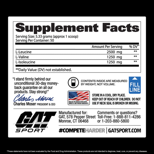 BCAA POWDER - GAT SPORT