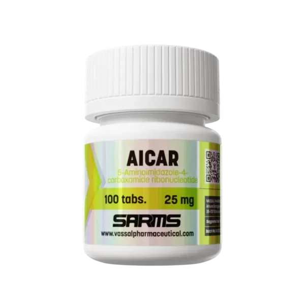 Frasco de AICAR 100 tabletas 25mg, suplemento para culturismo y alto rendimiento deportivo