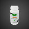 Frasco de suplemento alimenticio Cardo Mariano 500mg 60 cápsulas, fondo gris.