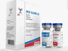 Caja y viales de HCG 10,000 IU gonadotrofina coriónica humana para farmacología deportiva.