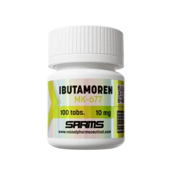 Frasco de Ibutamoren MK-677 SARMS 100 tabletas 10 mg suplemento para culturismo