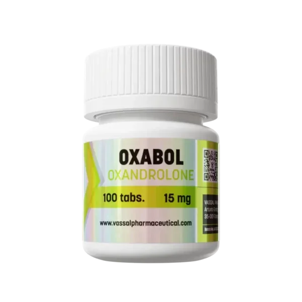 Frasco de Oxabol Oxandrolone 100 tabletas 15 mg para culturismo y fitness