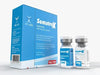 Caja y frascos de SomatroX Somatropina 5mg, suplemento farmacológico para culturismo