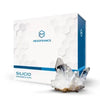 Caja de Silicio Orgánico MesoFrance 0.5% junto a cristales, suplemento para fitness