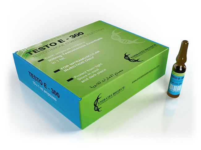 Caja de Testo E-300 con ampolla, suplemento para culturismo y alto rendimiento deportivo