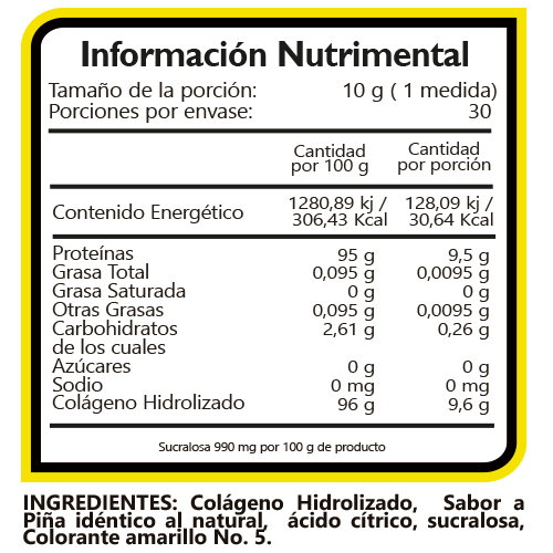 Bhp Colageno Hidrolizado Ultra 30 Serv Mango