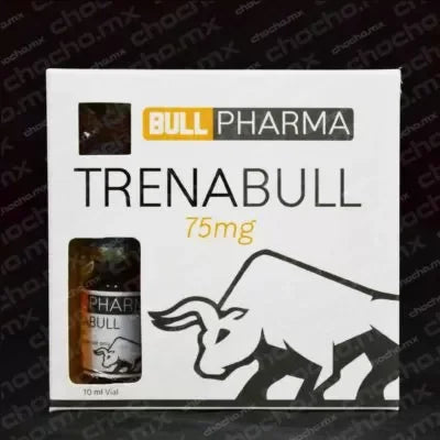 Caja de Trenabull 75mg Bull Pharma, suplemento muscular farmacológico para culturismo.
