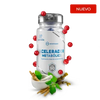 Suplemento acelerador metabólico en cápsulas con ingredientes naturales, etiqueta blanco-azul, rodeado de plantas y especias, ideal para fitness y alto rendimiento.