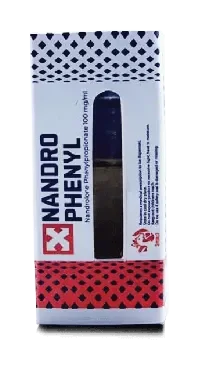 Caja de Nandro Phenyl 10ml para uso deportivo, suplemento de alto rendimiento.