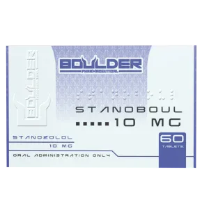 Caja de Stanozolol Stanoboul 10 mg, 60 tabletas, suplemento farmacologí­a deportiva