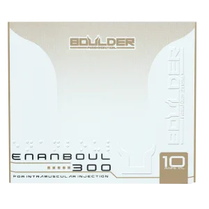 Caja de Enanboul 300 de Boulder, suplemento para culturismo y alto rendimiento.