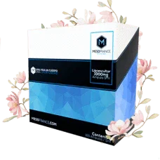 Caja de Lipoescultor 5000mg Mesofrance con flores, suplemento para definición y volumen muscular