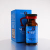 Frasco de 4TEST Omega Lab 250 mg 10 ml para inyección intramuscular, fondo blanco