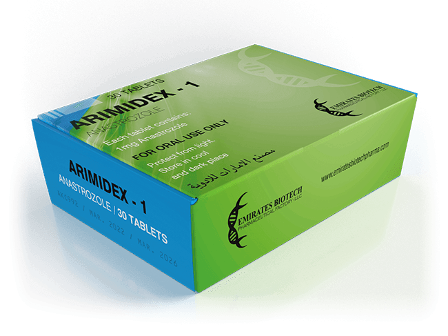 Caja de Arimidex-1 anastrozol 30 tabletas, suplemento para definición y alto rendimiento deportivo