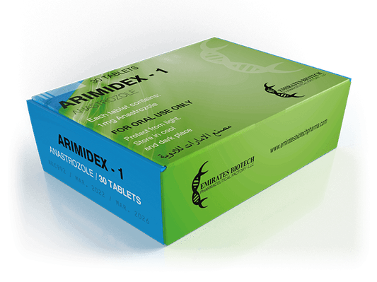 Caja de Arimidex-1 anastrozol 30 tabletas, suplemento para definición y alto rendimiento deportivo