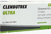 Caja de Clenbutrex Ultra 50 tabletas 60mcg, suplemento para fitness y alto rendimiento