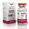 Frasco y caja de Decaplex 300mg 10ml, suplemento para culturismo y alto rendimiento.