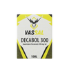 Caja de Decabol 300 VASSAL, suplemento de Nandrolone Decanoate 300 mg/ml, 10 ml, fondo negro