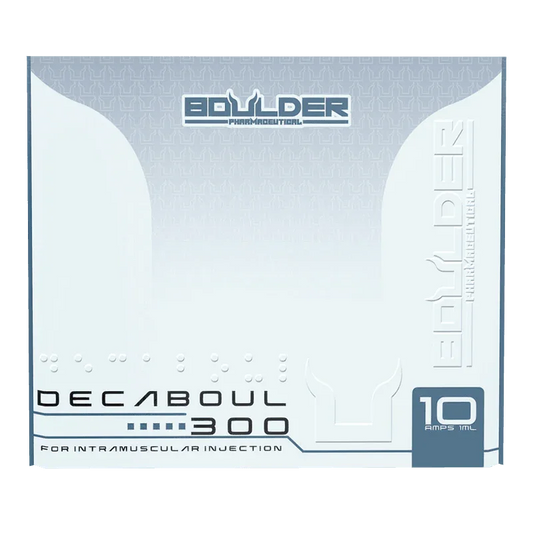 Caja de Decaboul 300, suplemento inyectable para culturismo y fitness, 10 ampollas.