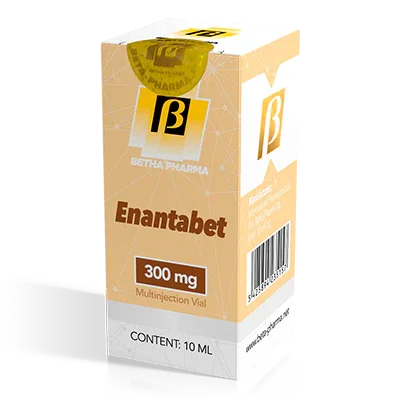 Caja de Enantabet 300 mg, frasco inyectable de 10 ml para suplementos de alto rendimiento y fitness