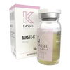 Vial y caja de MASTE-K Kassel Pharma, 100 mg, suplemento para culturismo y fitness