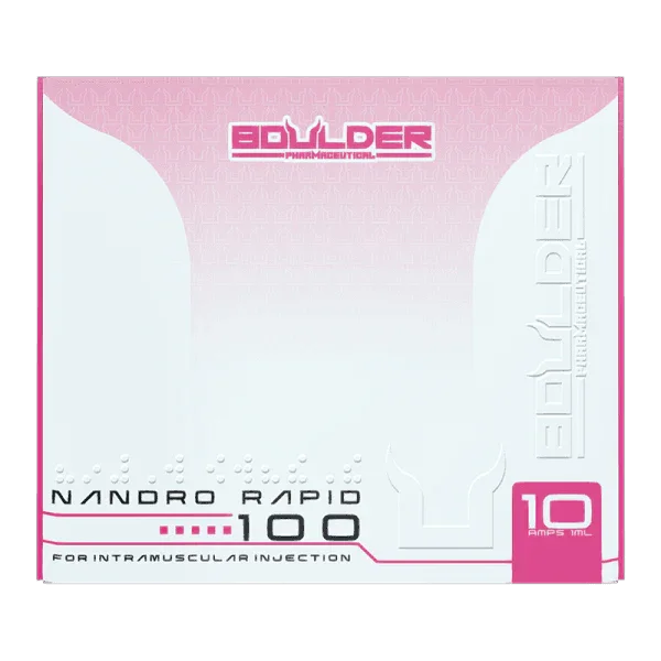 Caja de Nandro Rapid 100, suplemento inyectable para culturismo y alto rendimiento, 10 ampolletas
