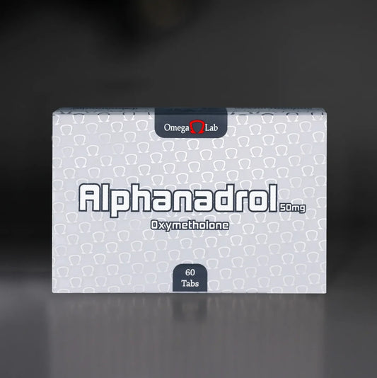 Caja de Alphanadrol Oxymetholone 50mg, 60 tabletas, suplemento para culturismo