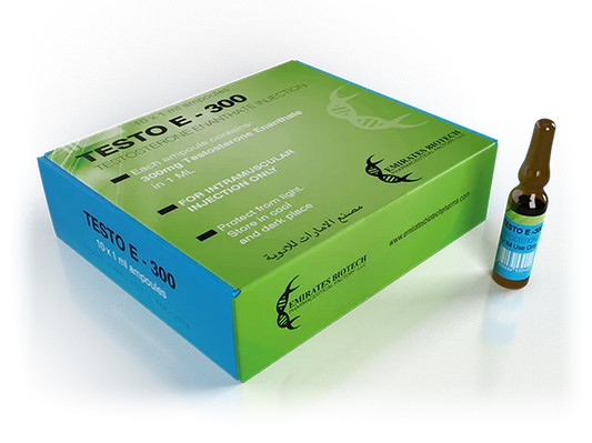 Caja de Testo E-300 con ampolla, suplemento para culturismo y alto rendimiento deportivo