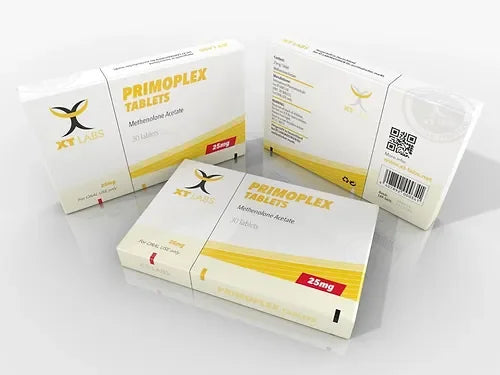 Cajas de Primoplex Tablets 25 mg Methenolone Acetate, suplemento para culturismo y fitness