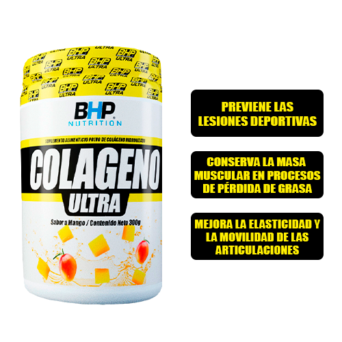 Bhp Colageno Hidrolizado Ultra 30 Serv Mango