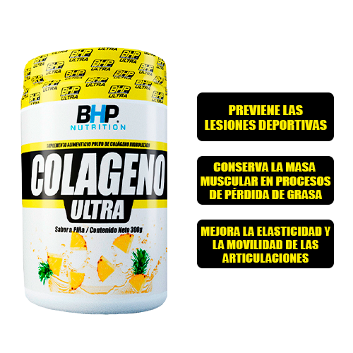 Bhp Colageno Hidrolizado Ultra 30 Serv Piña