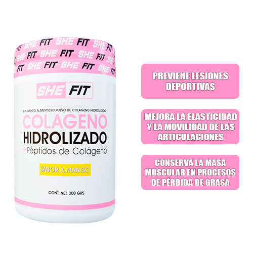 Bhp She Fit Colageno Hidrolizado 30 Serv Mango
