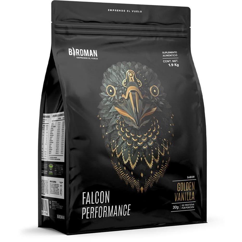 Bolsa de suplemento proteico Birdman Falcon Performance sabor vainilla, 1.9 kg, para fitness