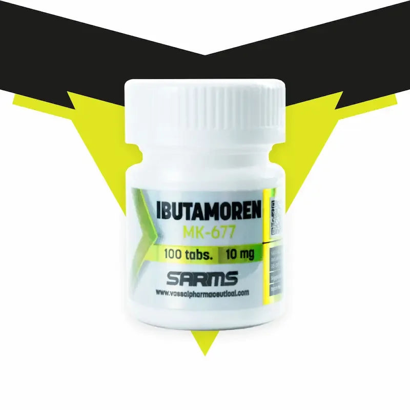 Frasco de Ibutamoren MK-677 SARMS 100 tabletas 10 mg, suplemento para culturismo y fitness