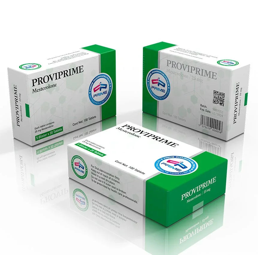 Cajas de ProviPrime Mesterolone, suplemento oral para culturismo y rendimiento deportivo