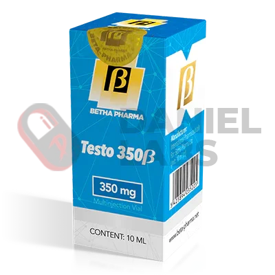 Caja de Testo 350 Beta Pharma, 350 mg, vial de 10 ml para inyección deportiva